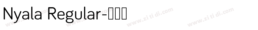Nyala Regular字体转换